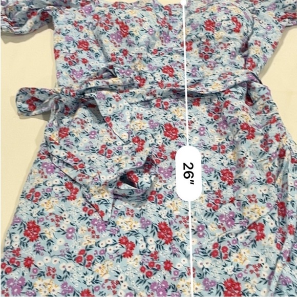 B. Smart Womens Juniors blue Floral Print Mini Bodycon Dress size 3 NWT - Picture 9 of 10